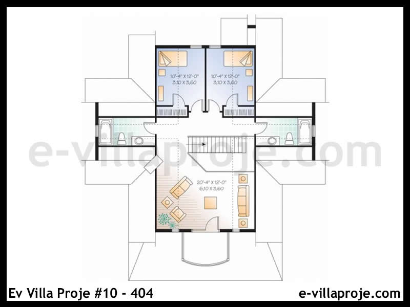 Ev Villa Proje #10 - 404 Çelik Ev Projesi - Görsel 3