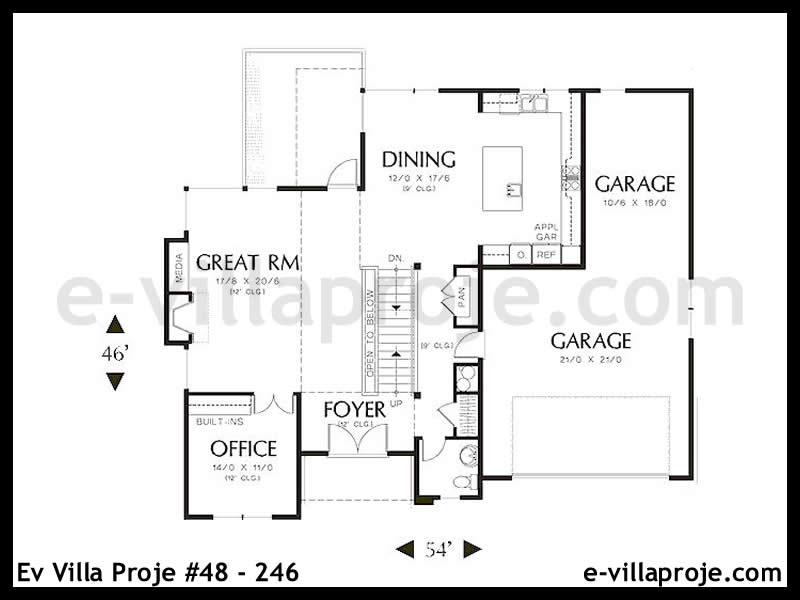 Ev Villa Proje #48 - 246 Çelik Ev Projesi - Görsel 2