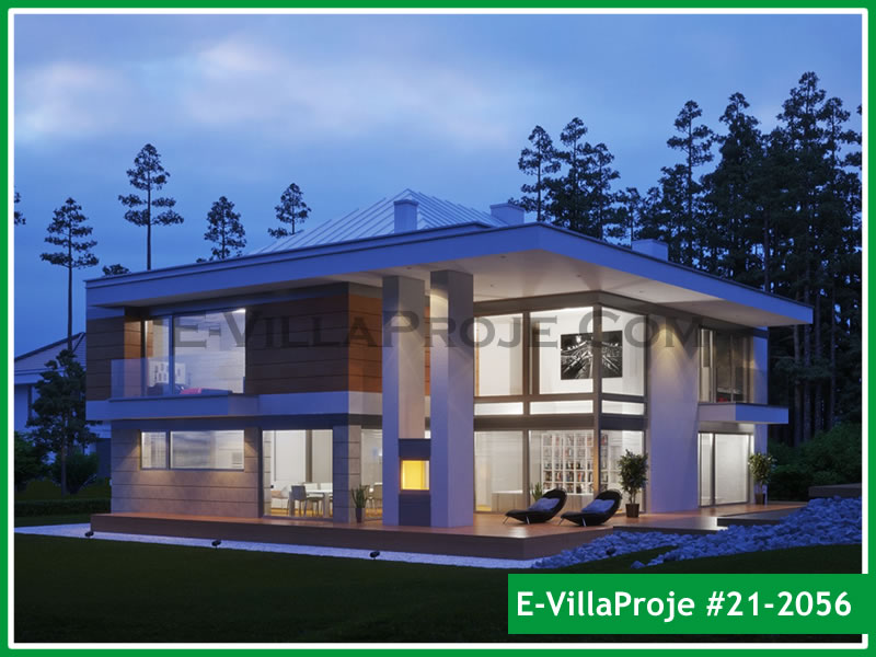 Ev Villa Proje #21 - 2056 Çelik Villa Projesi 3D Mimari Tasarımı