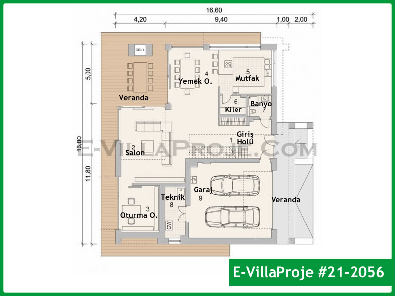 Ev Villa Proje #21 - 2056 Çelik Ev Projesi - Görsel 2