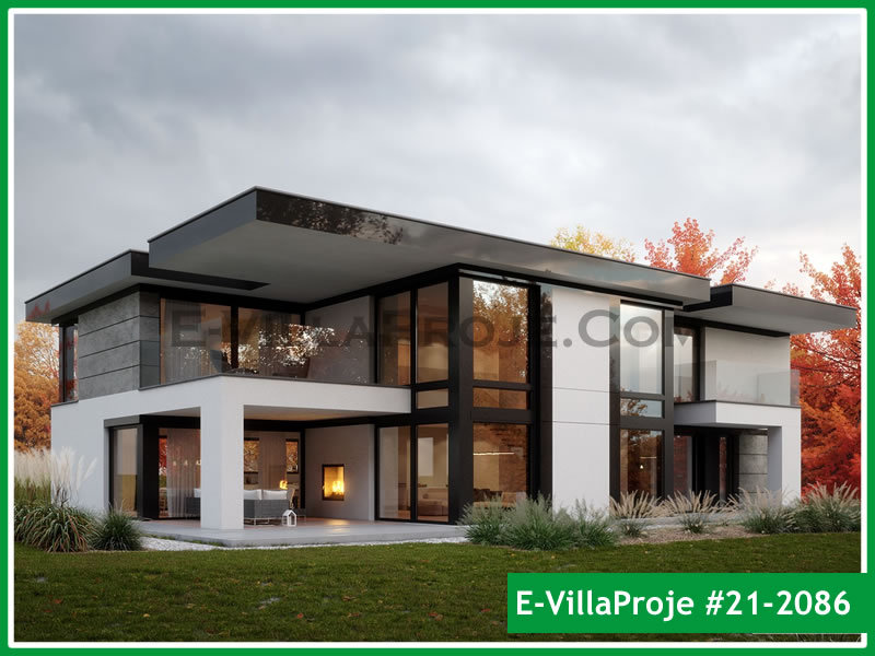 Ev Villa Proje #21 - 2086 Çelik Villa Modeli ve 3D Tasarımı