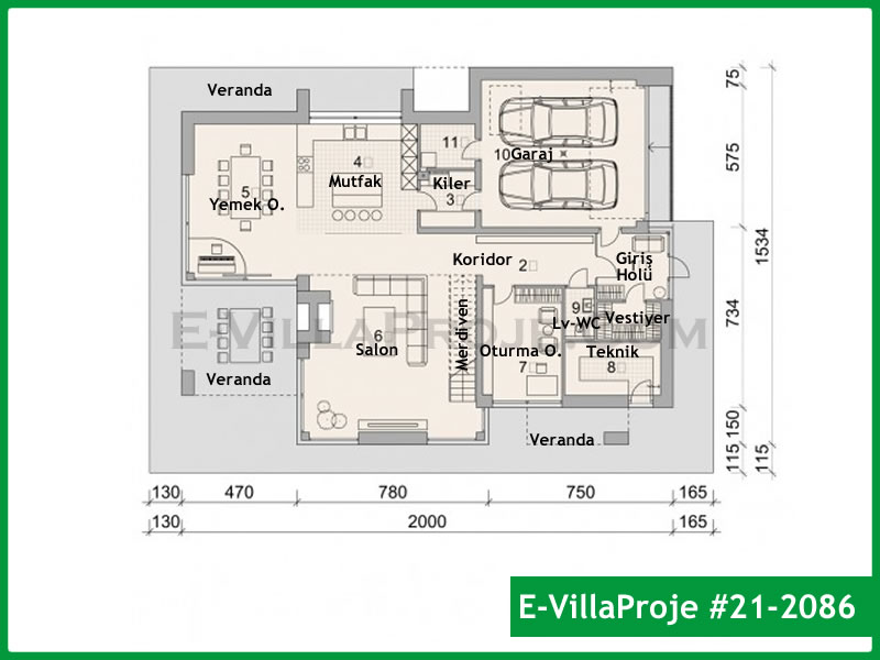 Ev Villa Proje #21 - 2086 Çelik Ev Projesi - Görsel 2