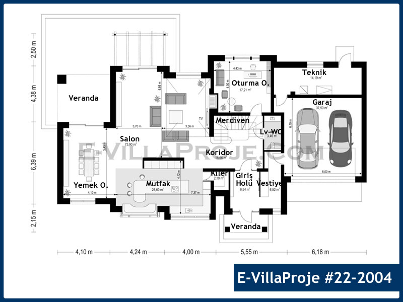 Ev Villa Proje #22 - 2004 Çelik Ev Projesi - Görsel 2