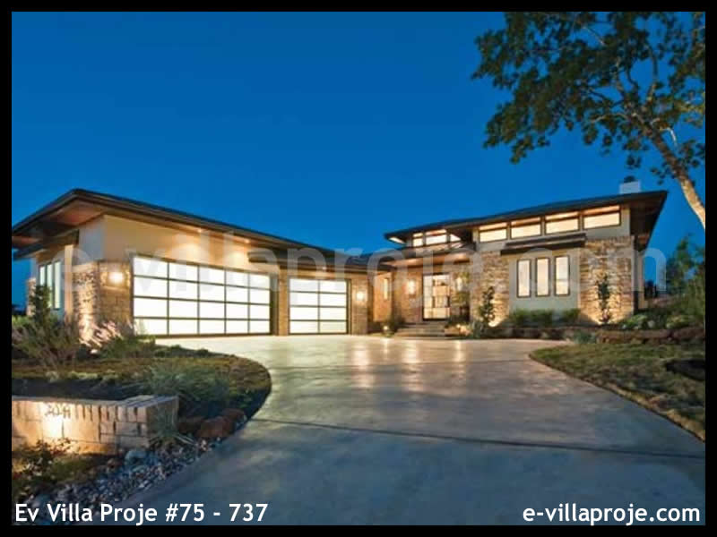 Ev Villa Proje #75 - 737 Çelik Villa Modeli ve 3D Tasarımı