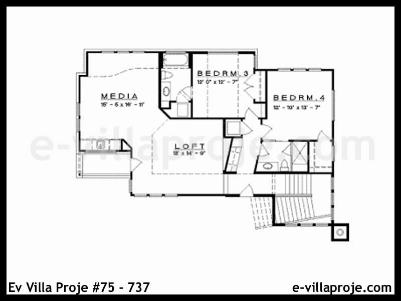 Ev Villa Proje #75 - 737 Çelik Ev Projesi - Görsel 3