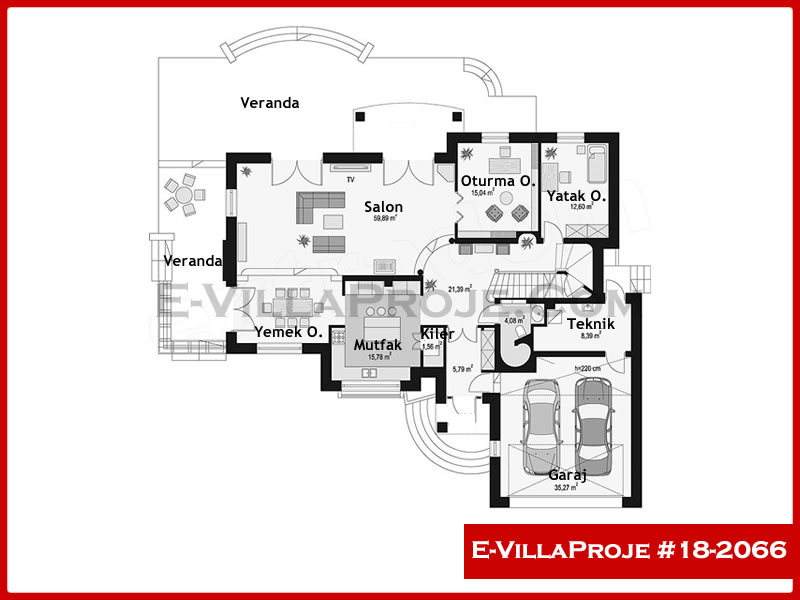 Ev Villa Proje #18 - 2066 Çelik Ev Projesi - Görsel 2