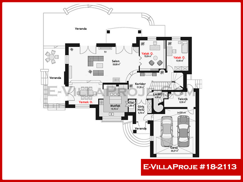 Ev Villa Proje #18 - 2113 Çelik Ev Projesi - Görsel 2