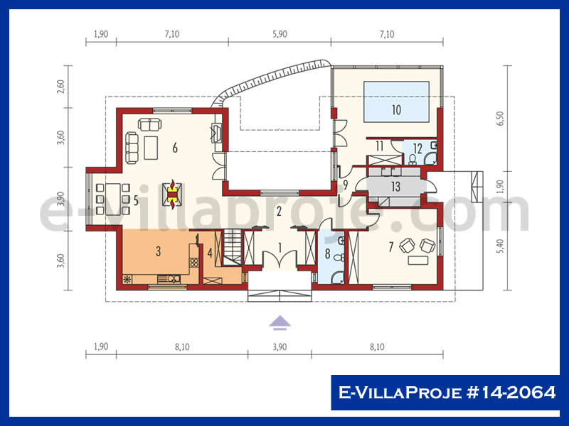 Ev Villa Proje #14 - 2064 Çelik Ev Projesi - Görsel 2