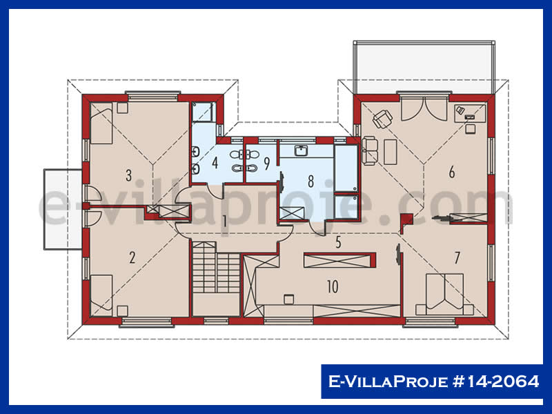 Ev Villa Proje #14 - 2064 Çelik Ev Projesi - Görsel 3
