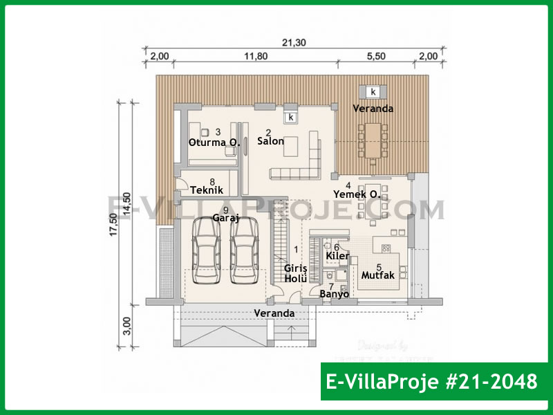 Ev Villa Proje #21 - 2048 Çelik Ev Projesi - Görsel 2
