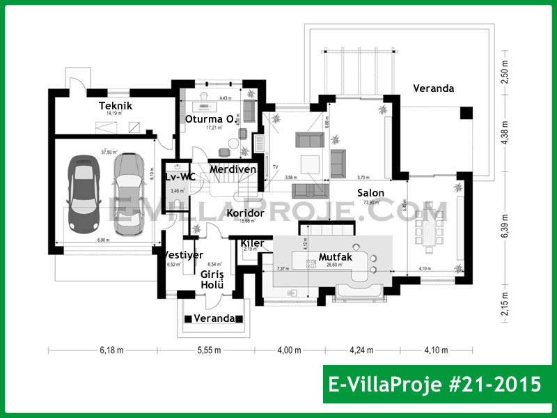 Ev Villa Proje #21 - 2015 Çelik Ev Projesi - Görsel 2