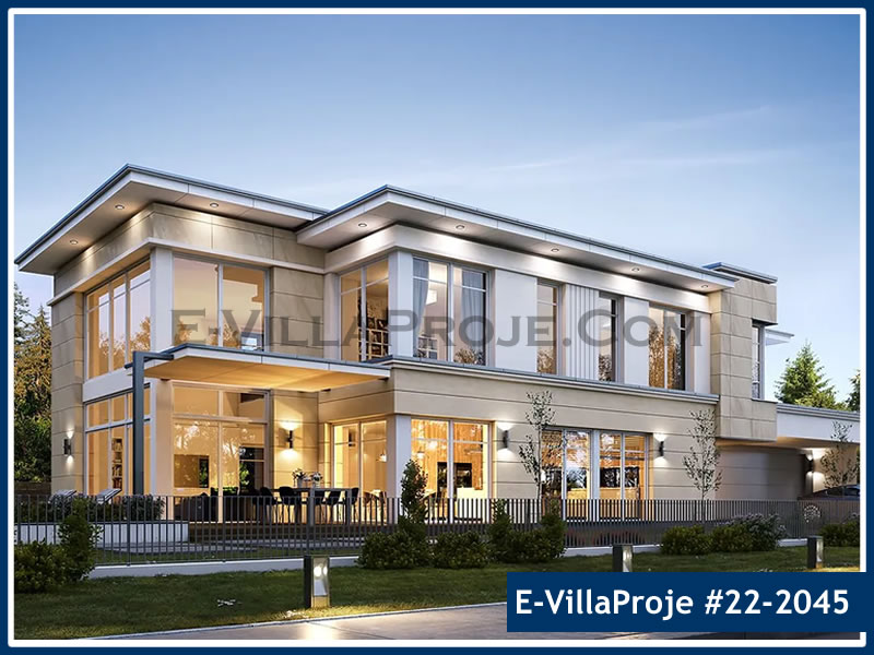 Ev Villa Proje #22 - 2045 Çelik Villa Modeli ve 3D Tasarımı