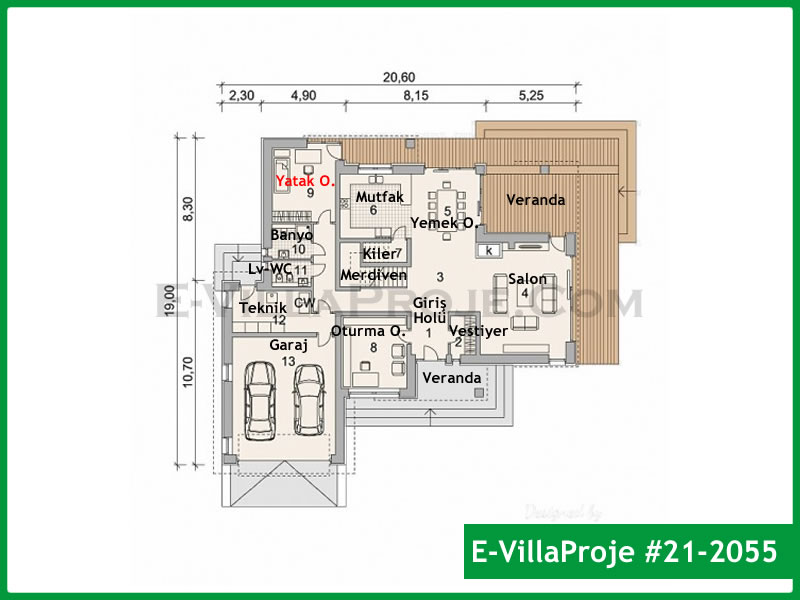 Ev Villa Proje #21 - 2055 Çelik Ev Projesi - Görsel 2