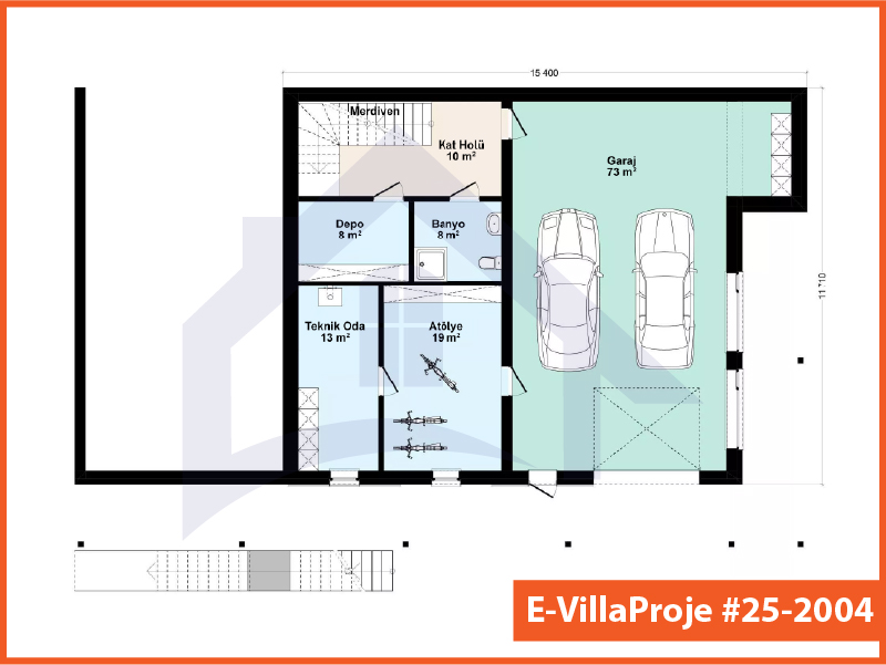 Ev Villa Proje #25 - 2004 Çelik Ev Projesi - Görsel 3