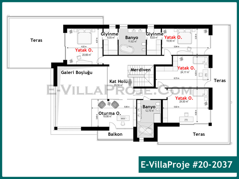 Ev Villa Proje #20 - 2037 Çelik Ev Projesi - Görsel 3