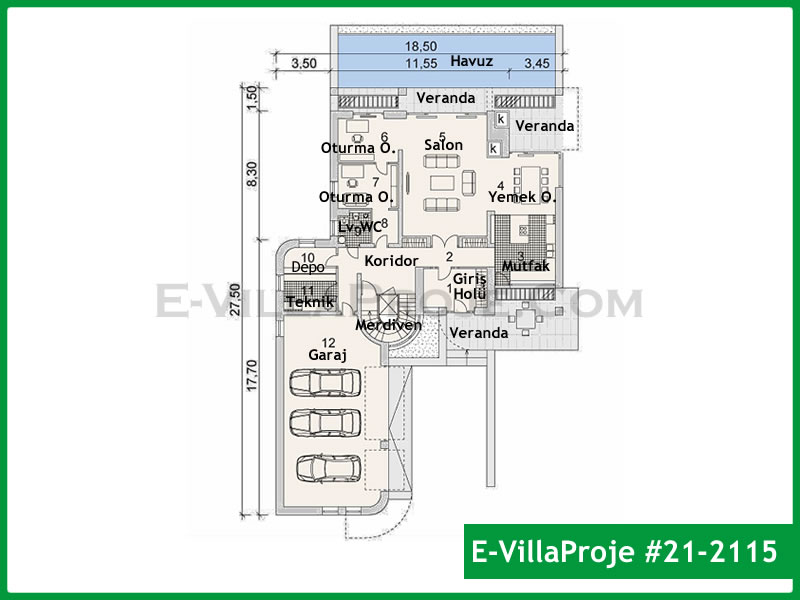 Ev Villa Proje #21 - 2115 Çelik Ev Projesi - Görsel 2
