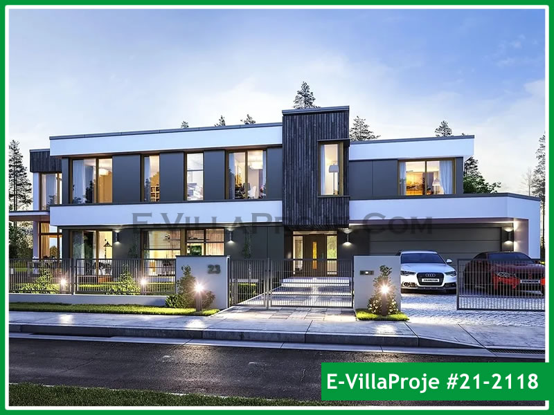 Ev Villa Proje #21 - 2118 Çelik Villa Modeli ve 3D Tasarımı