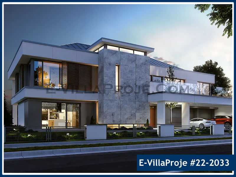 Ev Villa Proje #22 - 2033 Çelik Villa Projesi 3D Mimari Tasarımı