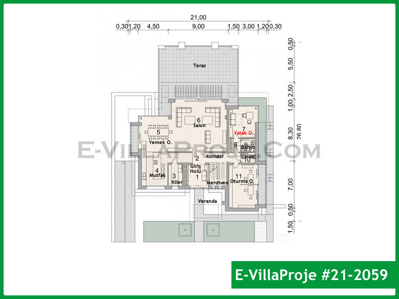 Ev Villa Proje #21 - 2059 Çelik Ev Projesi - Görsel 2