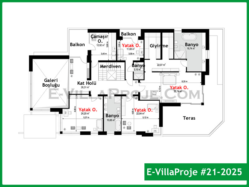 Ev Villa Proje #21 - 2025 Çelik Ev Projesi - Görsel 3
