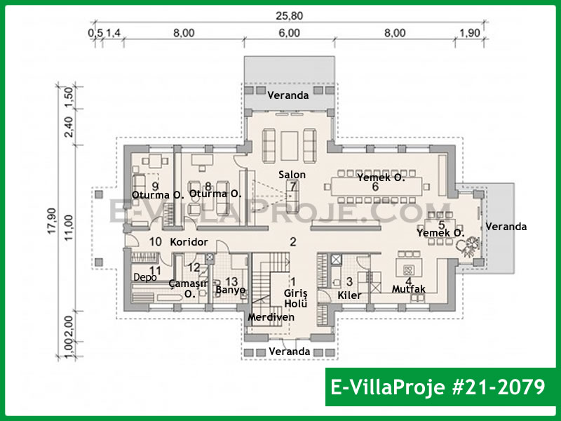 Ev Villa Proje #21 - 2079 Çelik Ev Projesi - Görsel 2