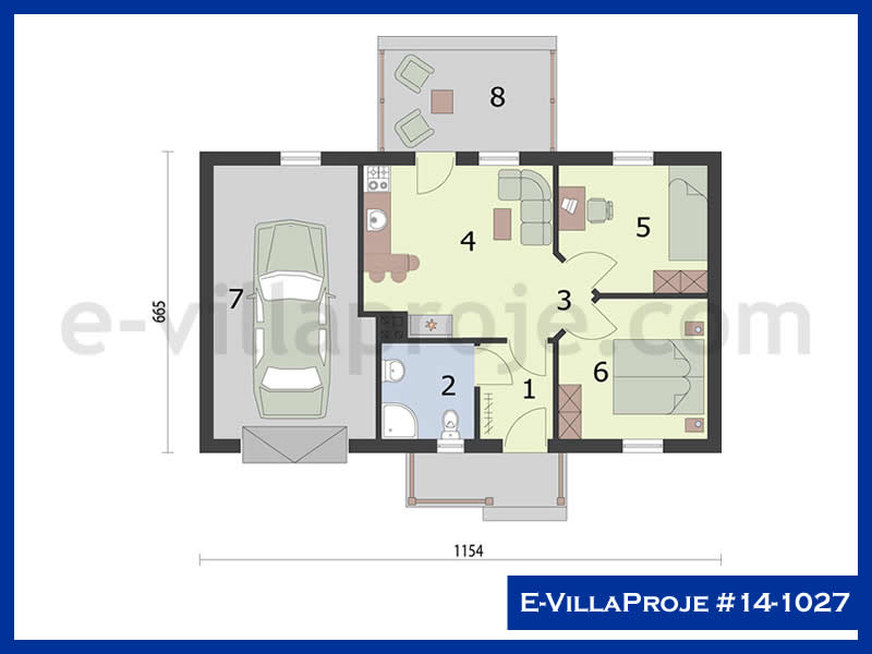 Ev Villa Proje #14 - 1027 Çelik Ev Projesi - Görsel 2