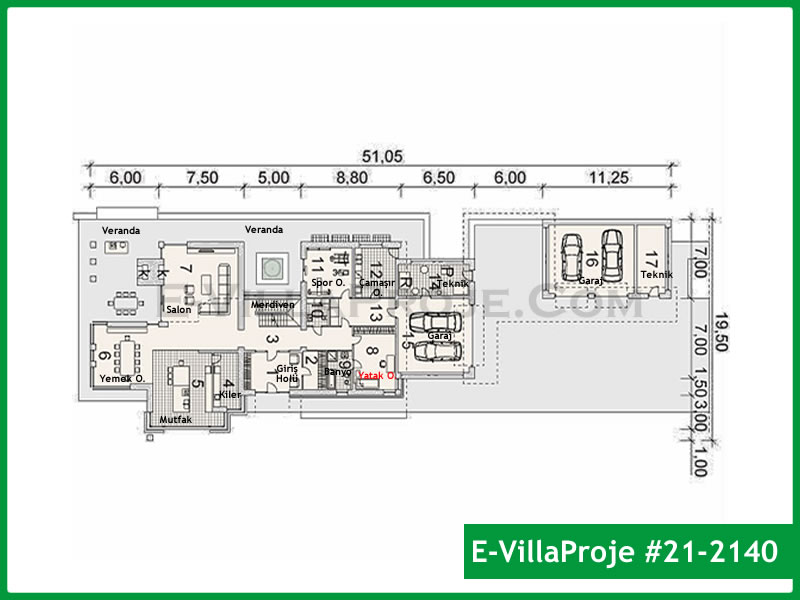 Ev Villa Proje #21 - 2140 Çelik Ev Projesi - Görsel 2