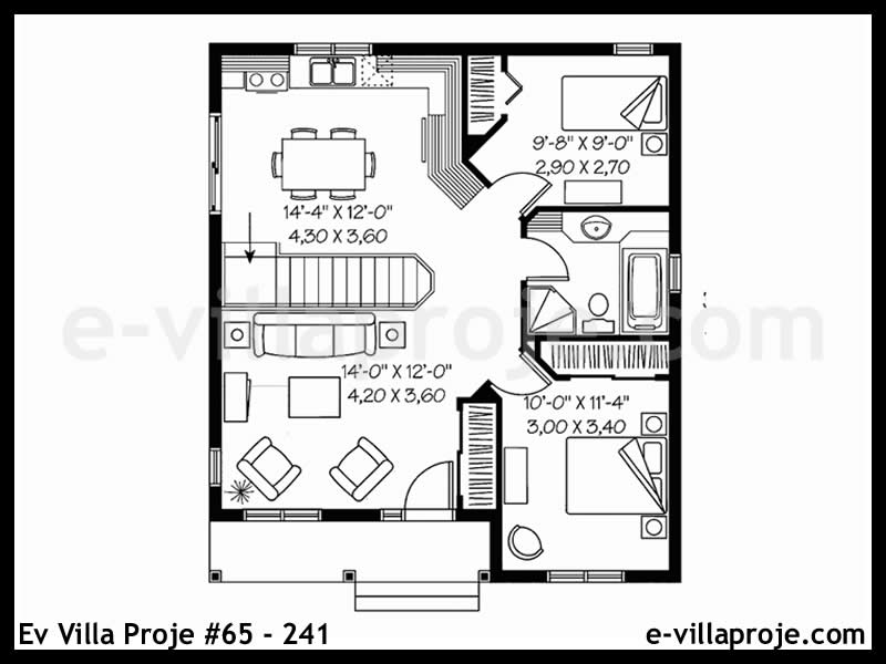 Ev Villa Proje #65 - 241 Çelik Ev Projesi - Görsel 2