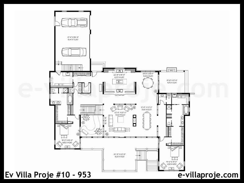 Ev Villa Proje #10 - 953 Çelik Ev Projesi - Görsel 2