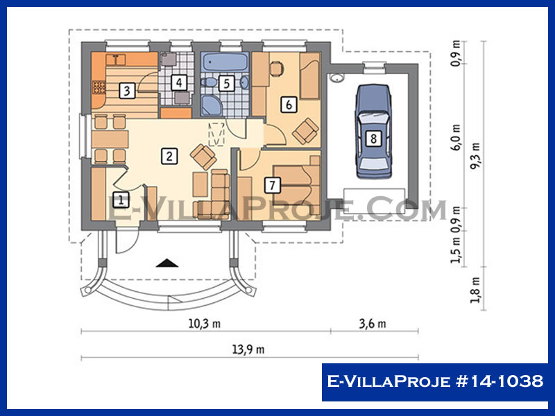 Ev Villa Proje #14 - 1038 Çelik Ev Projesi - Görsel 2