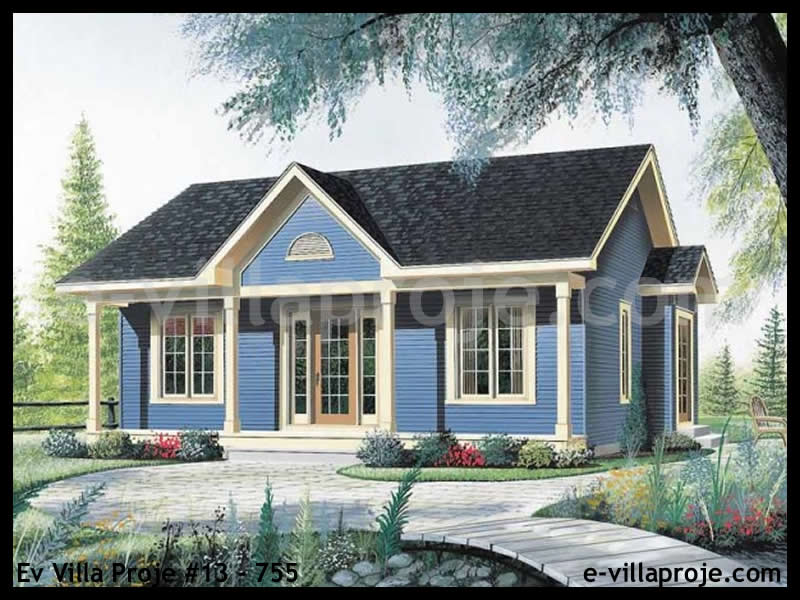 Ev Villa Proje #13 - 755 Çelik Villa Modeli ve 3D Tasarımı