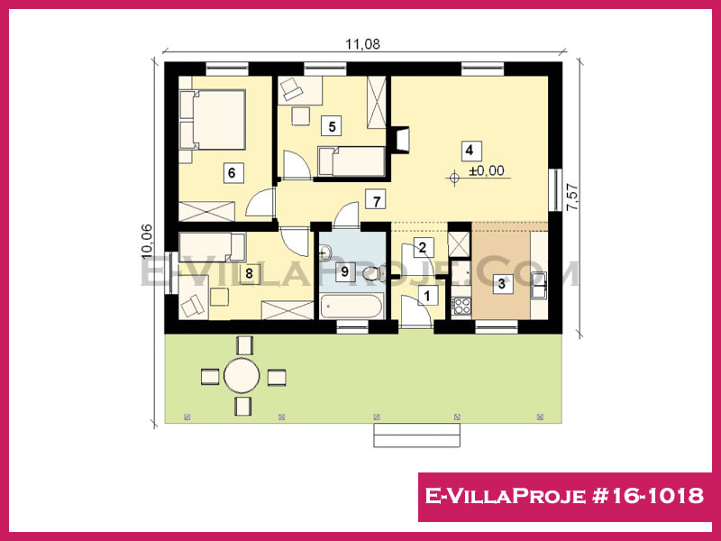 Ev Villa Proje #16 - 1018 Çelik Ev Projesi - Görsel 2