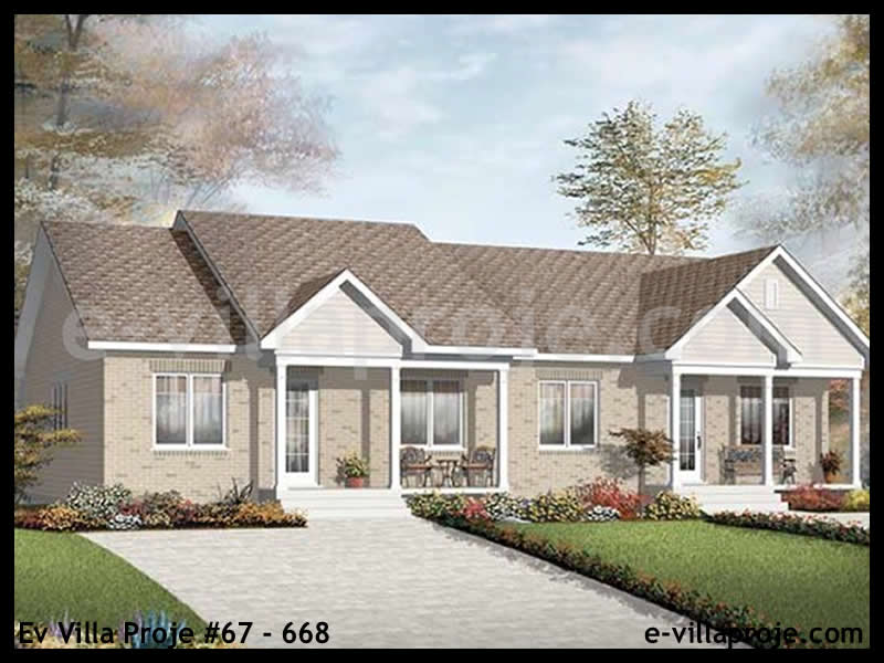 Ev Villa Proje #67 - 668 Çelik Villa Modeli ve 3D Tasarımı