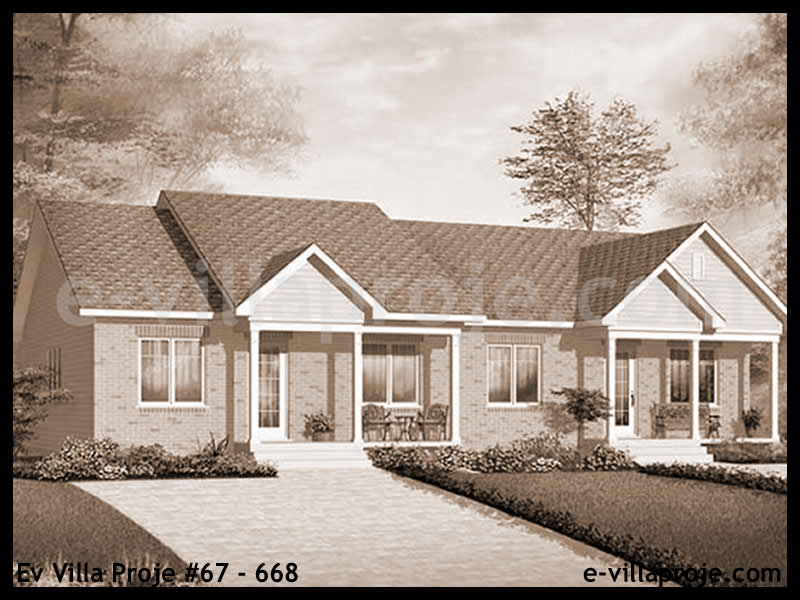 Ev Villa Proje #67 - 668 Çelik Ev Projesi - Görsel 3