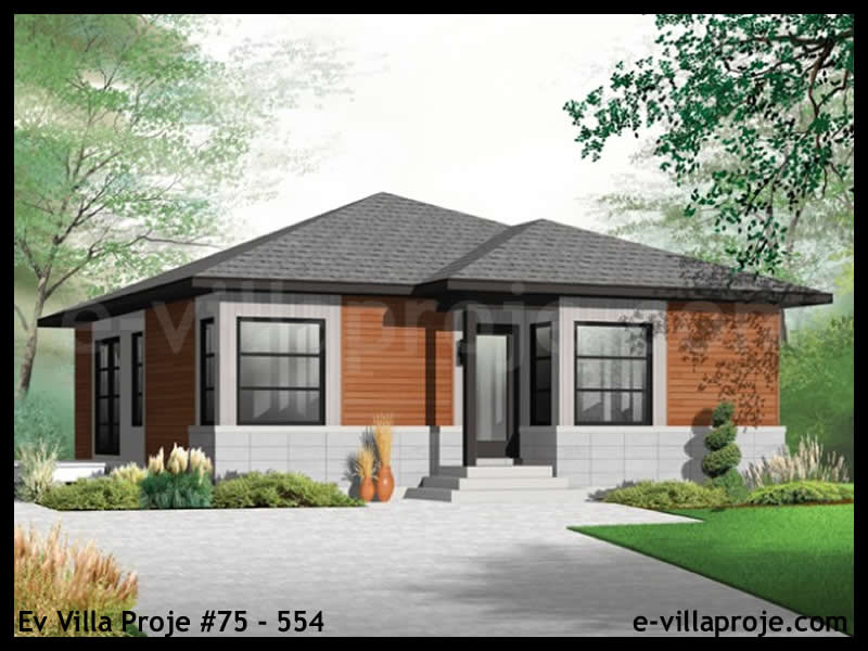 Ev Villa Proje #75 - 554 Çelik Villa Modeli ve 3D Tasarımı