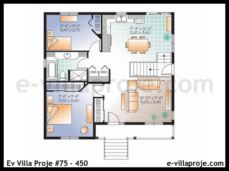 Ev Villa Proje #75 - 450 Çelik Ev Projesi - Görsel 2