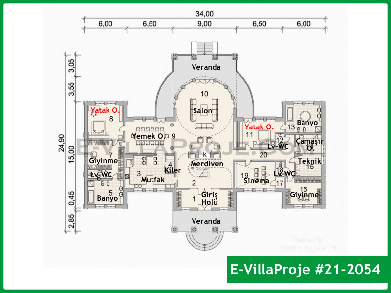 Ev Villa Proje #21 - 2054 Çelik Ev Projesi - Görsel 2