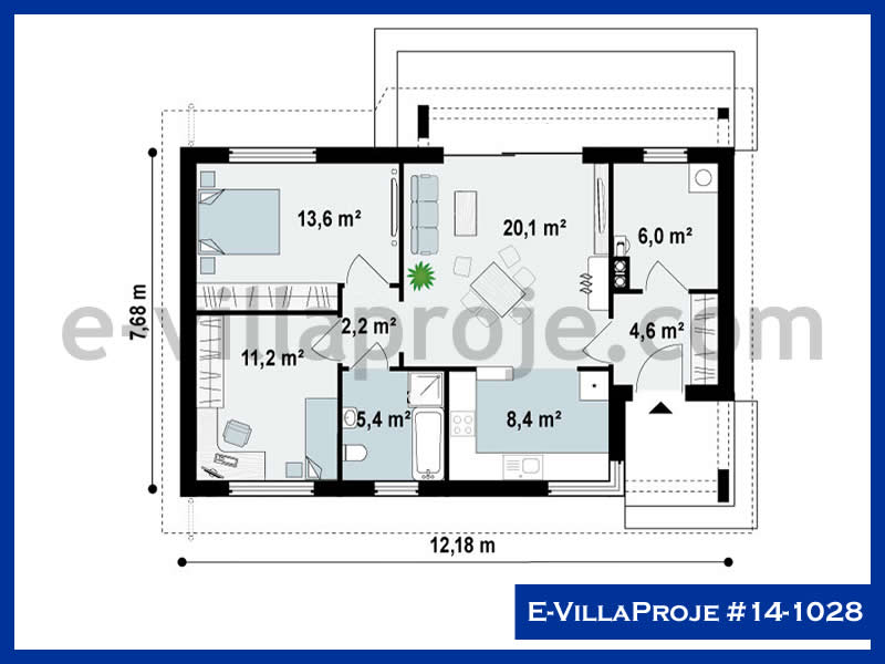Ev Villa Proje #14 - 1028 Çelik Ev Projesi - Görsel 2