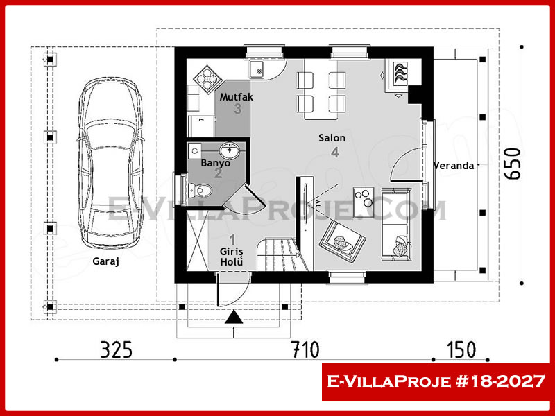 Ev Villa Proje #18 - 2027 Çelik Ev Projesi - Görsel 2