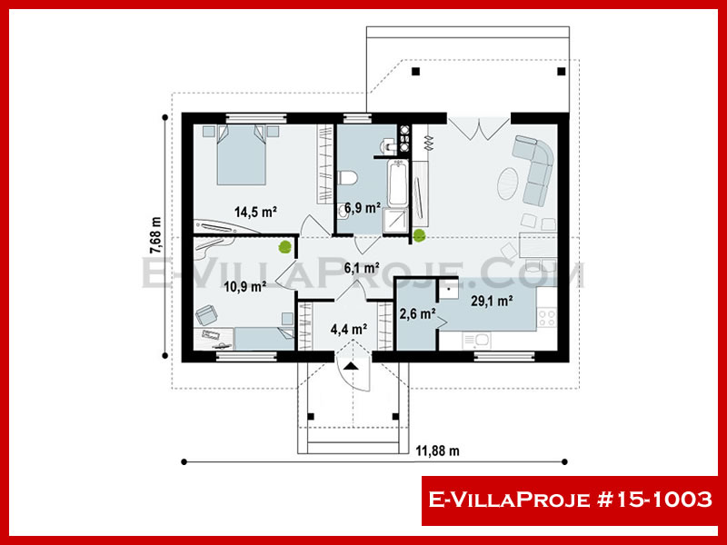 Ev Villa Proje #15 - 1003 Çelik Ev Projesi - Görsel 2