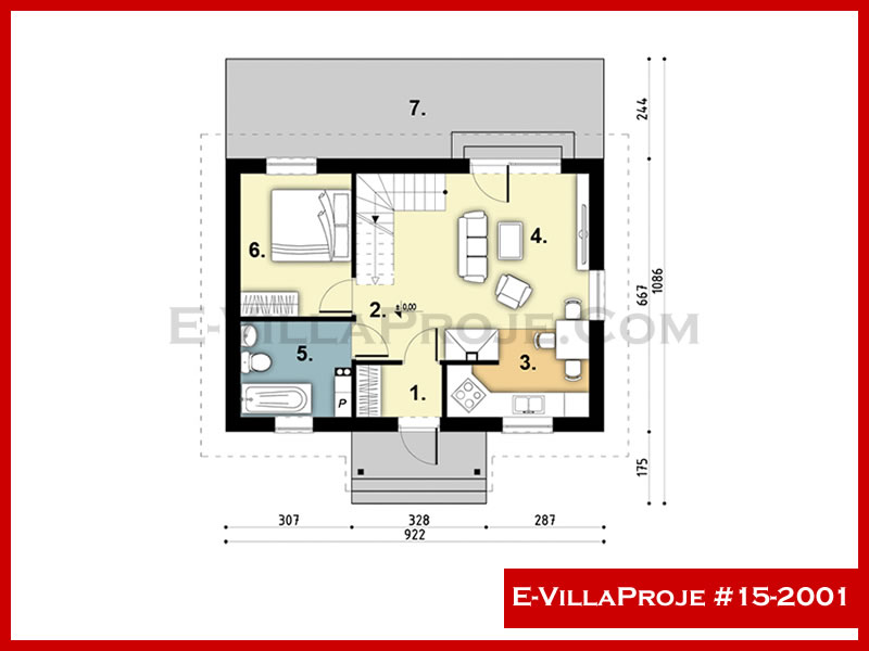 Ev Villa Proje #15 - 2001 Çelik Ev Projesi - Görsel 2
