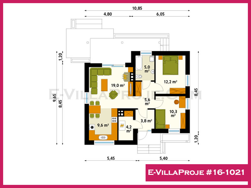 Ev Villa Proje #16 - 1021 Çelik Ev Projesi - Görsel 2