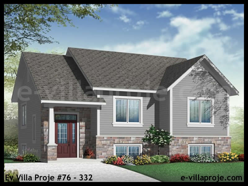 Ev Villa Proje #76 - 332 Çelik Villa Modeli ve 3D Tasarımı