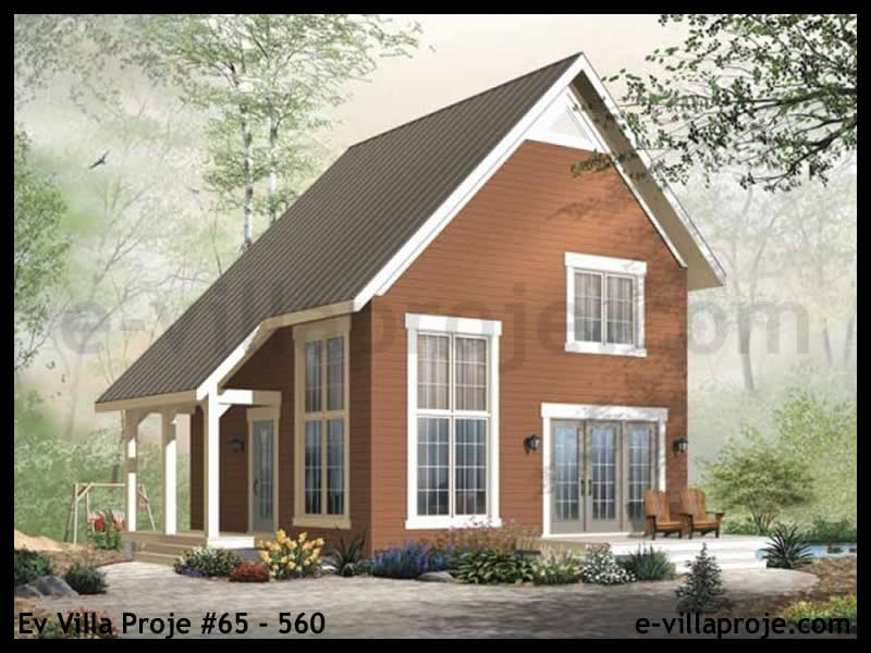 Ev Villa Proje #65 - 560 Çelik Villa Modeli ve 3D Tasarımı