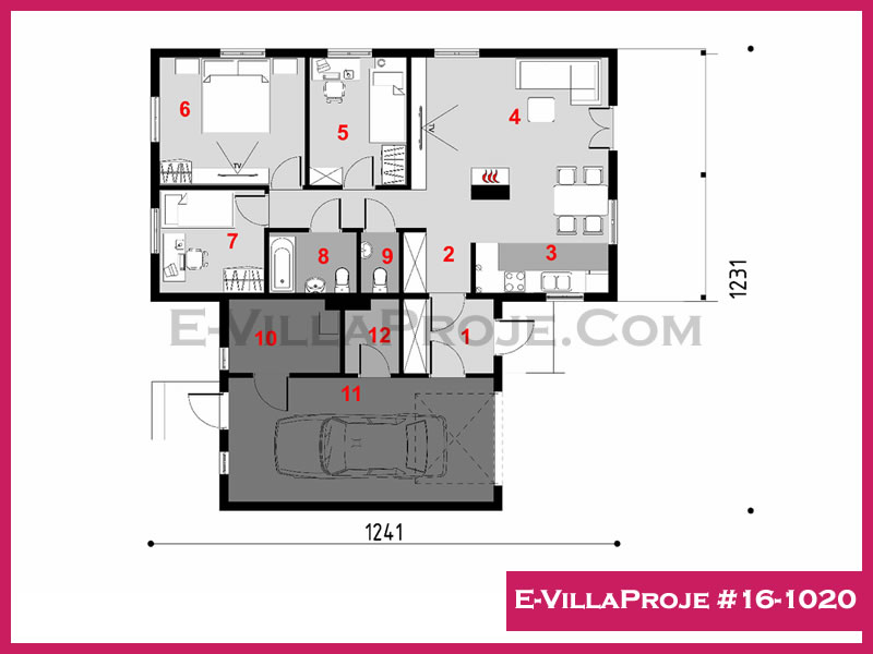 Ev Villa Proje #16 - 1020 Çelik Ev Projesi - Görsel 2