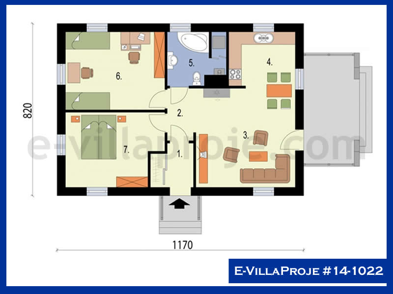 Ev Villa Proje #14 - 1022 Çelik Ev Projesi - Görsel 2