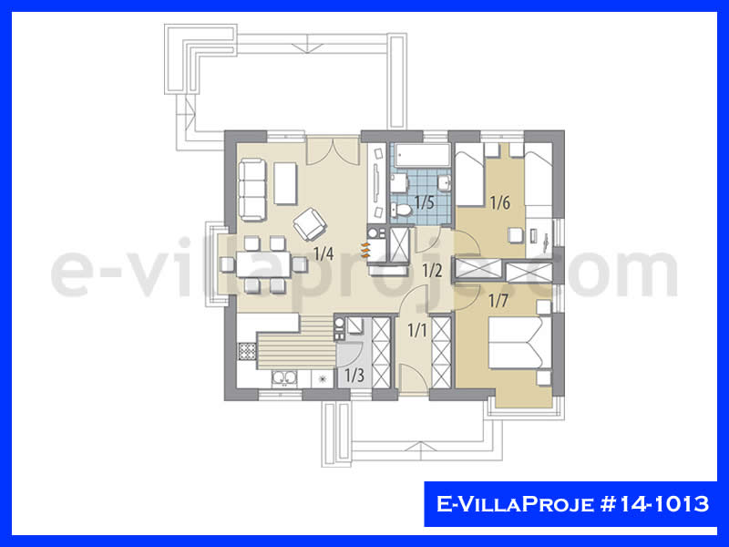 Ev Villa Proje #14 - 1013 Çelik Ev Projesi - Görsel 2