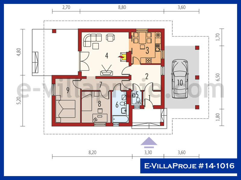 Ev Villa Proje #14 - 1016 Çelik Ev Projesi - Görsel 2