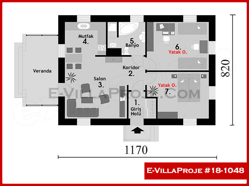 Ev Villa Proje #18 - 1048 Çelik Ev Projesi - Görsel 2