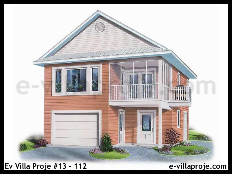 Ev Villa Proje #13 - 112 Çelik Villa Projesi 3D Mimari Tasarımı